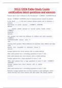 WGU D236 Patho Study Guide certification latest questions and answers 