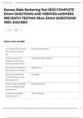 Kansas State Barbering Test 2025 COMPLETE EXAM QUESTIONS AND VERIFIED ANSWERS &vert;RECENTLY TESTING REAL EXAM QUESTIONS&vert; 100&percnt; SOLVED&excl;&excl;