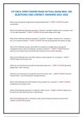 CFI CBCA CORE COURSE EXAM ACTUAL EXAM REAL 300 QUESTIONS AND CORRECT ANSWERS 2025-2026