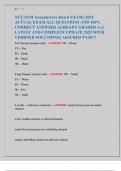 NCCAOM Acupuncture Board Exam &ndash; Actual Questions and Answers &vert; Updated 2025&sol;2026 Edition