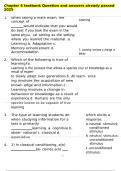 Chapter 6 testbank Question and answers already passed 2025