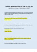 D099 sales management exams test bank