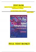 Test Bank For Applied Pathophysiology A Conceptual Approach 4th Edition By Judi Nath; Carie Braun||Chapter 1-20 ||ISBN NO-10,1975179196||ISBN NO-13,978-1975179199||Complete Guide A+,Newest Version 2025.