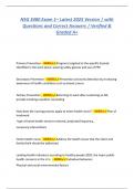 NSG 3480 Exam 1&ndash; Latest 2025 Version &vert; with Questions and Correct Answers &vert; Verified & Graded A&plus;