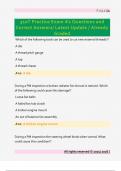 310T Practice Exam &num;2 Questions and  Correct Answers&sol; Latest Update &sol; Already  Graded