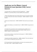 Applicator test for Illinois&comma; General Standards Exam Questions With Correct Answers&period;