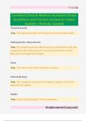 Certified Clinical Medical Assistant Exam  Questions and Correct Answers&sol; Latest  Update &sol; Already Graded 