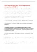 BSIS Firearm Written Exam With 55 Questions and answers Newest RATED A&plus; 