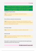 Clinical Annual Competency Exam -  Fresenius Questions and Correct Answers&sol;  Latest Update &sol; Already Graded