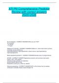 ATI PN Comprehensive Predictor Review with correct answers 2025 2026