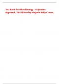 Test Bank for Microbiology A Systems Approach 7th Edition by Marjorie Kelly Cowan &vert; Complete Chapters 2025
