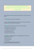 UT TEXAS GOVERNMENT ONLY CREDIT EXAM 2025 QUESTIONS AND ANSWERS