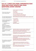 CLR 110 - CLARITY DATA MODEL FUNDAMENTALS EXAM 20252026 LATEST UPDATE REAL EXAM