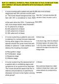 NUR 1211 MEDICAL SURGICAL FINAL EXAM 2025 ACTUAL EXAM QUE TIONS AND CORRECT DETAILED ANSWERS WITH RATIONALES &lpar;VERIFIED ANSWERS&rpar;
