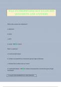 WGU PATHOPHYSIOLOGY EXAM 2025 QUESTIONS AND ANSWERS