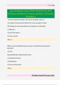 gsu biology 1104 FINA Questions and  Correct Answers&sol; Latest Update &sol; Already  Graded L