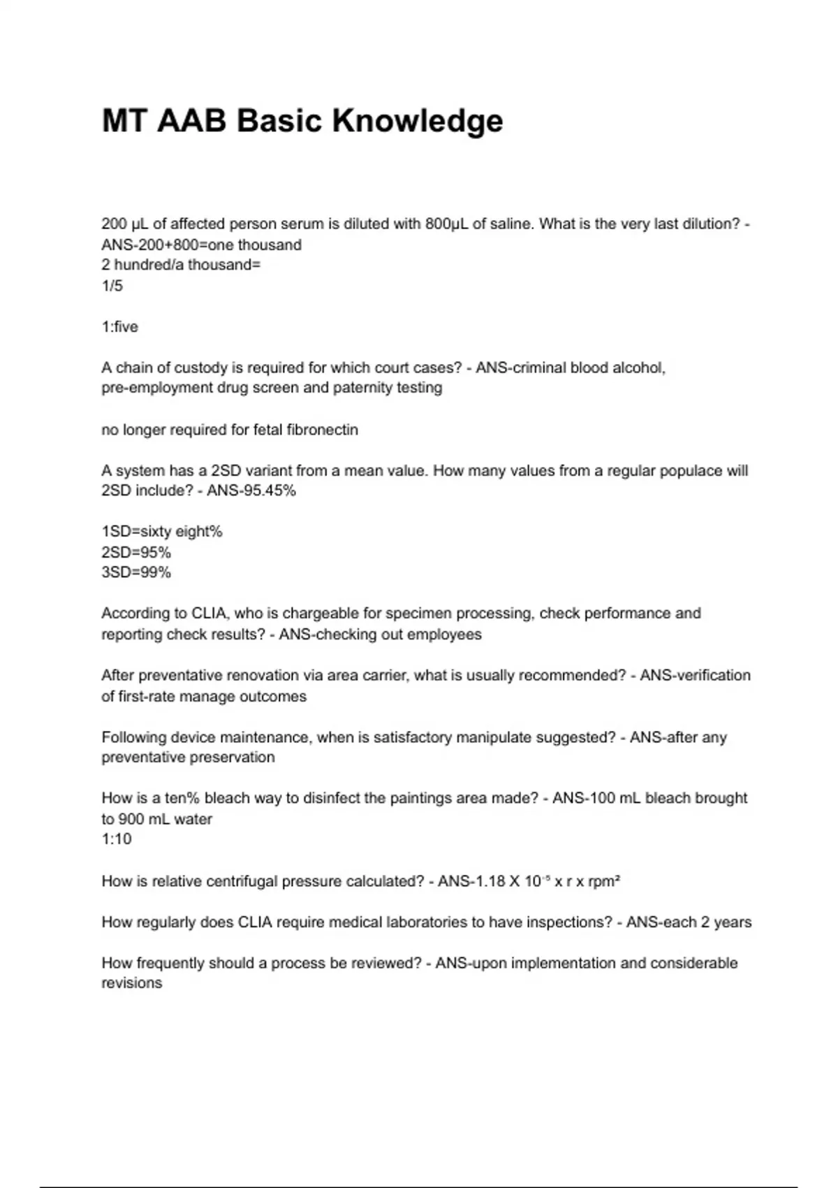 MT AAB Basic Knowledge NEWEST 2025/2026 ACTUAL EXAM COMPLETE QUESTIONS ...