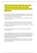 WGU D116 Pharmacology &vert;&vert;2025-2026 most recent version&vert;Comprehensive questions and verified answers&sol;accurate solutions&vert;Already graded A&plus;&vert;Get it 100&percnt; correct&period;