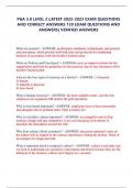 PGA 3&period;0 LEVEL 2 LATEST 2025 EXAM QUESTIONS