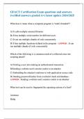 GFACT CERTIFICATION EXAM WITH ACTUAL QUESTIONS AND ANSWERS 100&percnt;