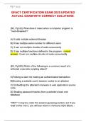 GFACT CERTIFICATION EXAM WITH ACTUAL QUESTIONS AND ANSWERS 100&percnt;