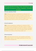 Epidemiology Questions and Correct Answers&sol; Latest Update &sol; Already Grade