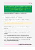 NRF Customer service exam study guide  Questions and Correct Answers&sol; Latest  Update &sol; Already Graded
