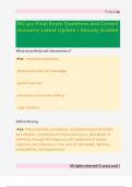 NU 311 Final Exam Questions and Correct  Answers&sol; Latest Update &sol; Already Graded