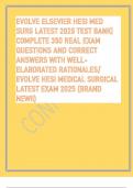 evolve med surg hesi test bank