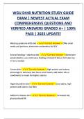 Wgu d440 nutrition study guide exam