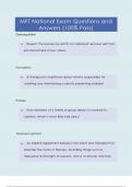 Mft national exam questions and answers