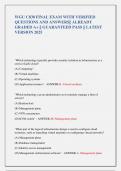 WGU C838 FINAL EXAM WITH VERIFIED  QUESTIONS AND ANSWERS&vert;&vert; ALREADY  GRADED A&plus; &vert;&vert; GUARANTEED PASS &vert;&vert; LATEST  VERSION 2025 