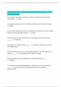 AVMG 4200 Exam 2 &ndash; Questions with 100&percnt; Correct Answers &vert; Latest Update 2025&sol;2026