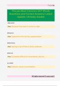 The 500 Most Common SAT Words  Questions and Correct Answers&sol; Latest  Update &sol; Already Graded 