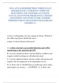 NGN ATI LEADERSHIP PROCTORED EXAM  2025&sol;2026 BANK 2 VERSIONS COMPLETE  QUESTIONS AND ANSWERS ACCURATE  ACTUAL EXAM WITH FREQUENTLY TESTED  QUESTIONS AND STUDY GUIDE &sol; EXPERT  VERIFIED FOR GUARANTEED PASS&sol;ALREADY  GRADED A&plus; 