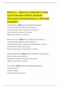 NURS 612 &ndash; MARYVILLE UNIVERSITY EXAM QUESTIONS AND VERIFIED ANSWERS 2025&sol;2026 EDITION &lpar;GRADED A&plus;&rpar; DETAILED ANSWERS&excl;&excl;