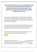D514&sol; WGU D514 EXAM 2025 ACTUAL EXAM QUESTIONS AND  CORRECT DETAILED ANSWERS &lpar;VERIFIED ANSWERS&rpar; ALL  ANSWERED &lbrace;126 Q & A&rcub; ALREADY GRADED A&plus; &sol; D514-  ANALYTICAL METHODS OF HEALTHCARE LEADERS EXAM &vert;  GUARANTEED PASS &vert; WGU