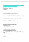 Black Rock Coffee Bar Training Manual TX &ndash; Questions with 100&percnt; Correct Answers &vert; Latest Update 2025&sol;2026