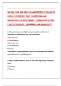 NR304 EXAM 1 ACTUAL EXAM COMPLETE EXAM REAL QUESTION AND CORRECT ANSWERS &lpar;VERIFIED ANSWERS BY KNOWN SOURCES&rpar;
