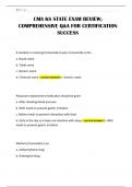CMA KS STATE EXAM REVIEW&semi; COMPREHENSIVE Q&A FOR CERTIFICATION SUCCESS