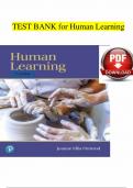 Test Bank for Human Learning&comma; 8th Edition by Jeanne Ormrod&comma; Jeanne Ellis Ormrod