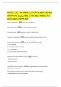 NURS 1170 - EXAM QUESTIONS AND VERIFIED ANSWERS 2025&sol;2026 EDITION &lpar;GRADED A&plus;&rpar; DETAILED ANSWERS&excl;&excl;