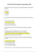 PHTLS Pre & Post Test Questions Answers Rated A&plus; 2025