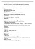 ACA PHOTOSHOP CC EXAM QUESTIONS & ANSWERS