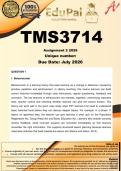 TMS3714 Assignment 2 &lpar;COMPLETE ANSWERS&rpar; 2026 - DUE June 2026