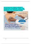 Test bank for Bates' Guide to Physical Examination and History Taking 13th Edition Lynn S&period; Bickley  all chapter&comma; 2025 update with correct answers rationale
