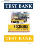 Test Bank For Sociology&colon; A Down-To-Earth Approach -- Loose-Leaf Edition  14th Edition by James M&period; Henslin &vert;&vert;ISBN&colon;9780134740003