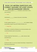 RLGN 105 MIDTERM EXAM 100 QUESTIONS WITH DETAILED VERIFIED ANSWERS &lpar;100&percnt; CORRECT ANSWERS&rpar; &sol;A&plus; GRADE ASSURED&period;