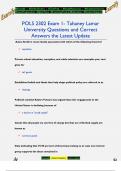 POLS 2302 EXAM 1 -TAHANEY LAMAR UNIVERSITY NEWEST ACTUAL COMPLETE QUESTIONS AND CORRECT DETAILED ANSWERS &lpar;VERIFIED ANSWERS&rpar; &vert; ALREADY GRADED A&plus;&period;