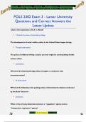 POLS 2302 EXAM 1 -TAHANEY LAMAR UNIVERSITY NEWEST ACTUAL COMPLETE QUESTIONS AND CORRECT DETAILED ANSWERS &lpar;VERIFIED ANSWERS&rpar; &vert; ALREADY GRADED A&plus;&period;